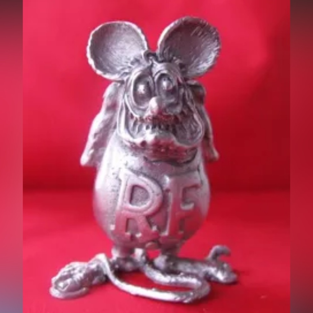 RARE Rat Fink sculpture pewter.  Signed and numbered.  Made in USA.